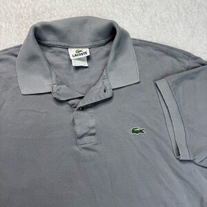 Lacoste Men’s‎ Gray Polo Shirt Size 6 XL Croc Logo